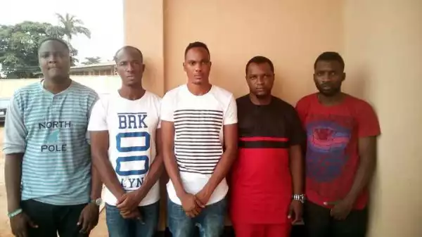 Five Yahoo Yahoo LAUTECH Boys Busted By EFCC, See Their Faces